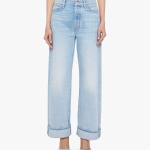 Mother Denim The Dodger Button Hover Cuff - I Could Care Less