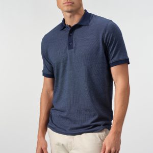 Textured Cotton Polo