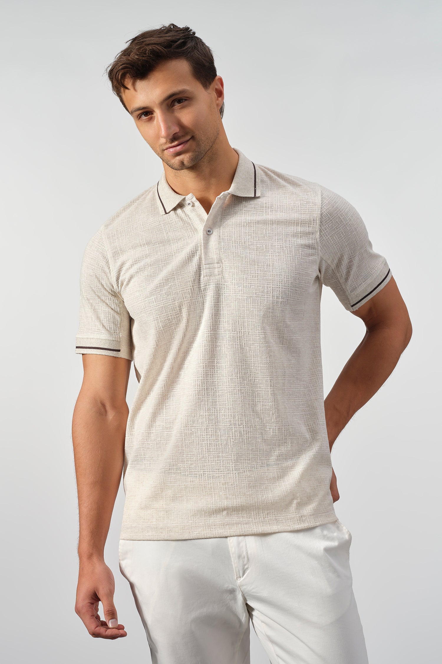 The Textured Linen-Blend Polo - Image 9