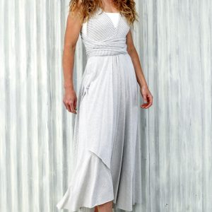Marble Stripe Infinity Dress