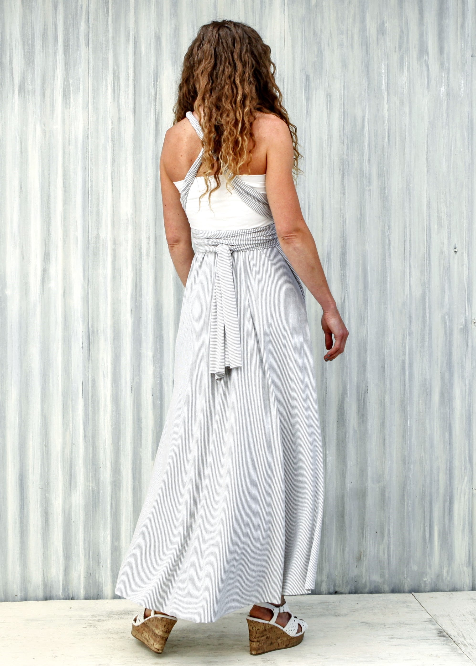 Marble Stripe Infinity Dress - Image 4