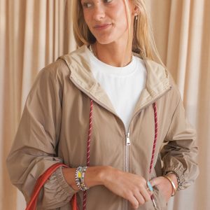 Dawson Windbreaker- Taupe