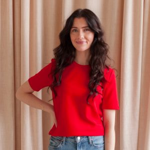 Beckett Boyfriend Tee - Scarlet