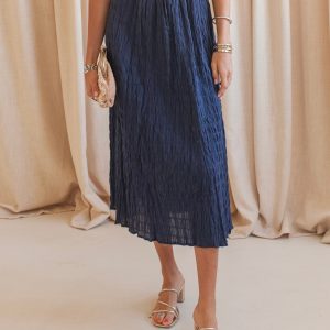 Parker Shirred Midi Skirt