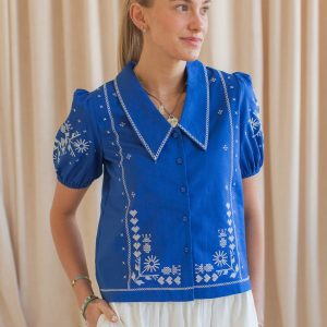 St. Lucia Embroidered Blouse