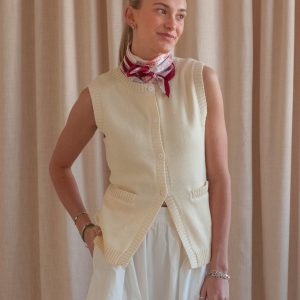 Melody Knit Vest- Butter Yellow