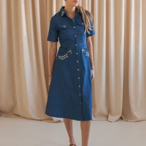 Vivienne Embroidered Shirtdress