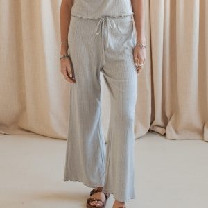 Grey Pointelle Pant