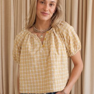 Charlotte Plaid Top