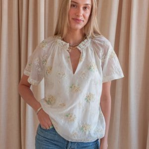 Lydia Embroidered Blouse