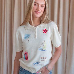 Laguna Embroidered Knit