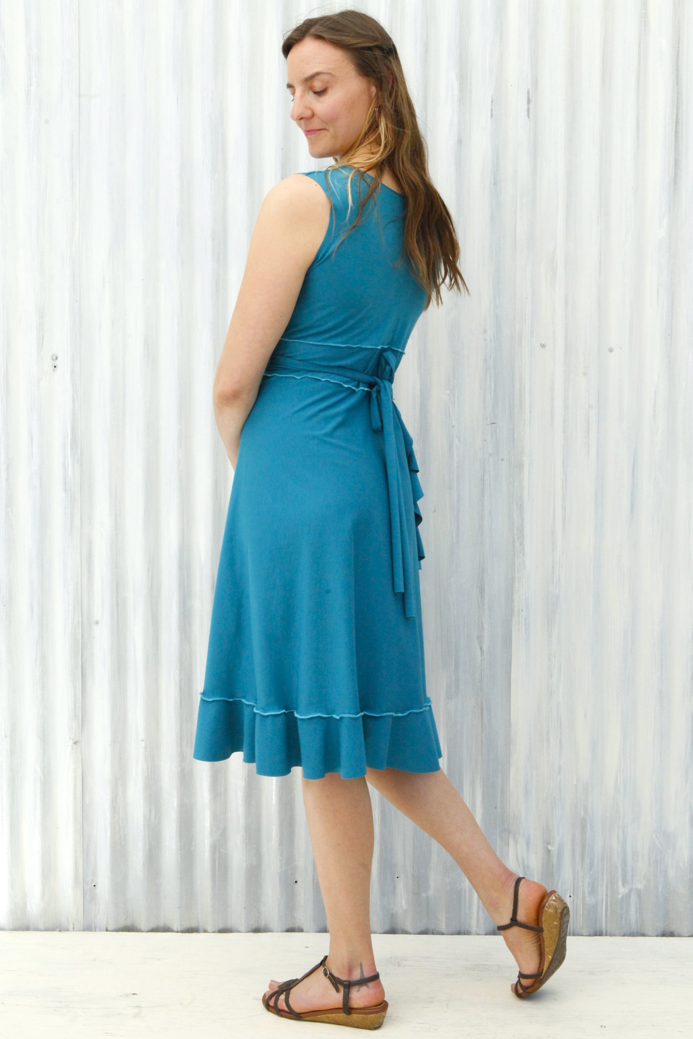 Turquoise Jasper Wrap Dress - Image 7