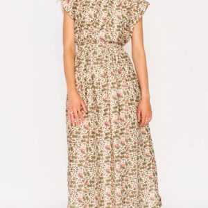 Mirth Merida Dress in Pink Cowrie