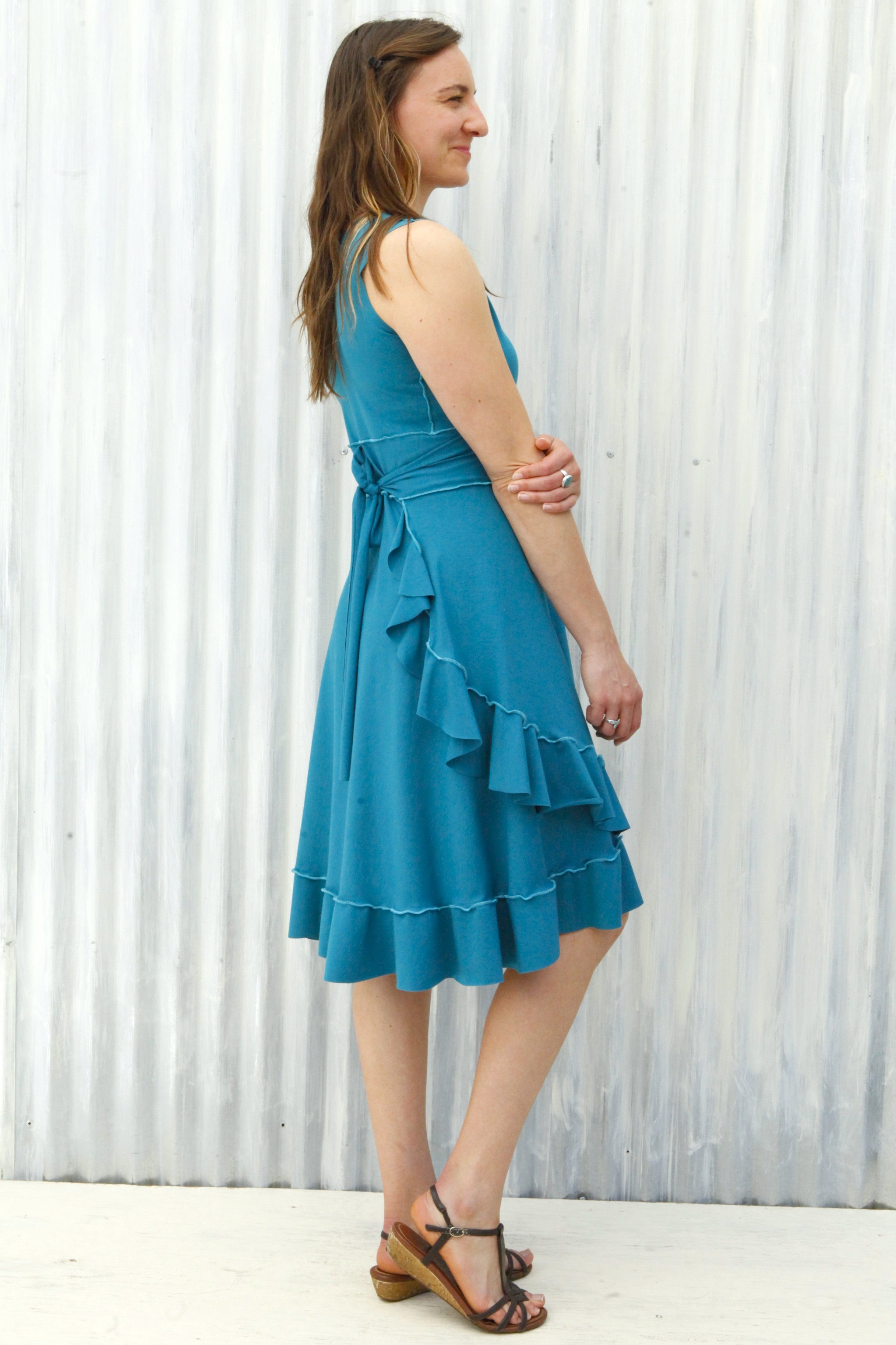 Turquoise Jasper Wrap Dress - Image 4