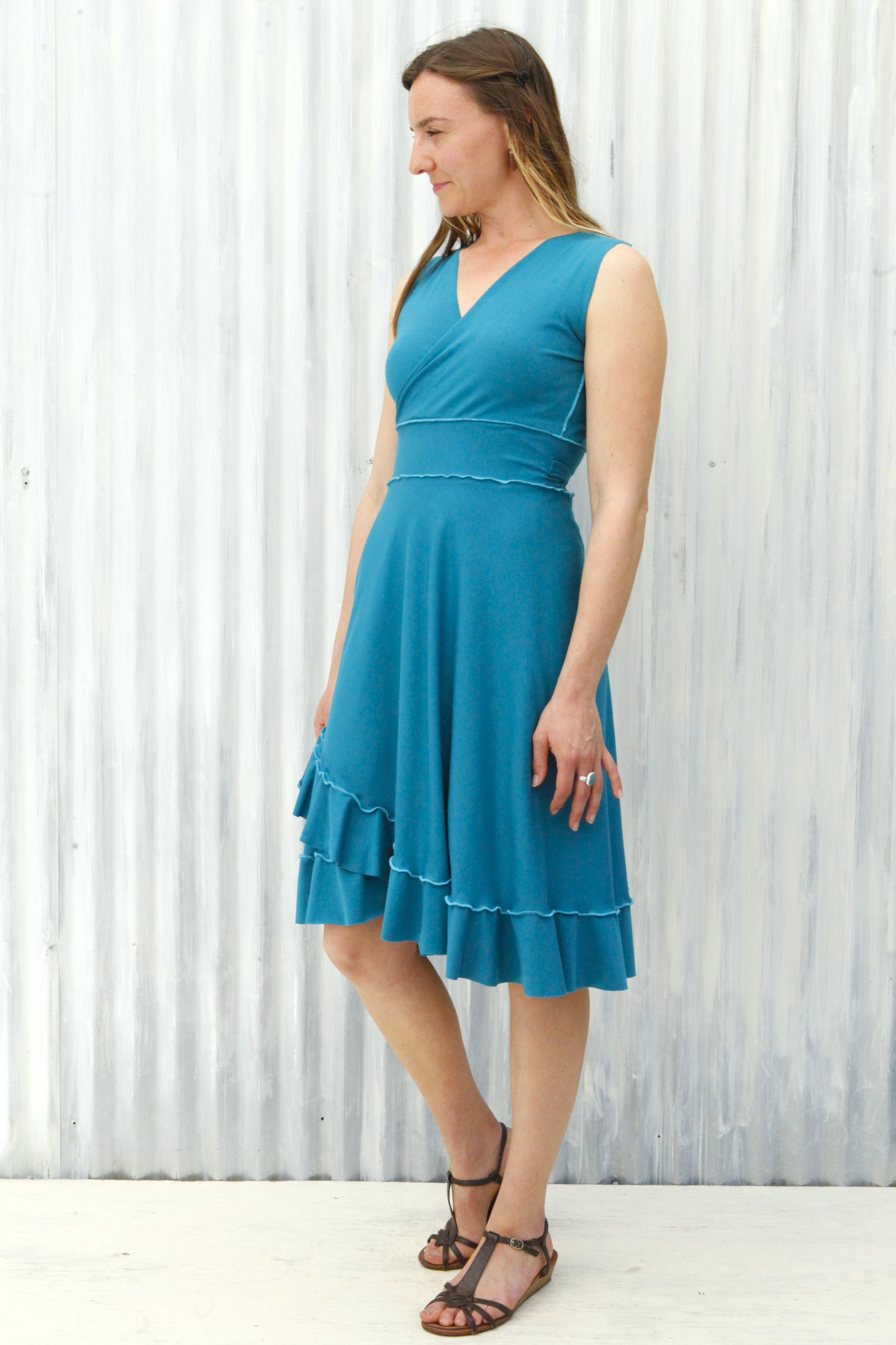 Turquoise Jasper Wrap Dress - Image 9