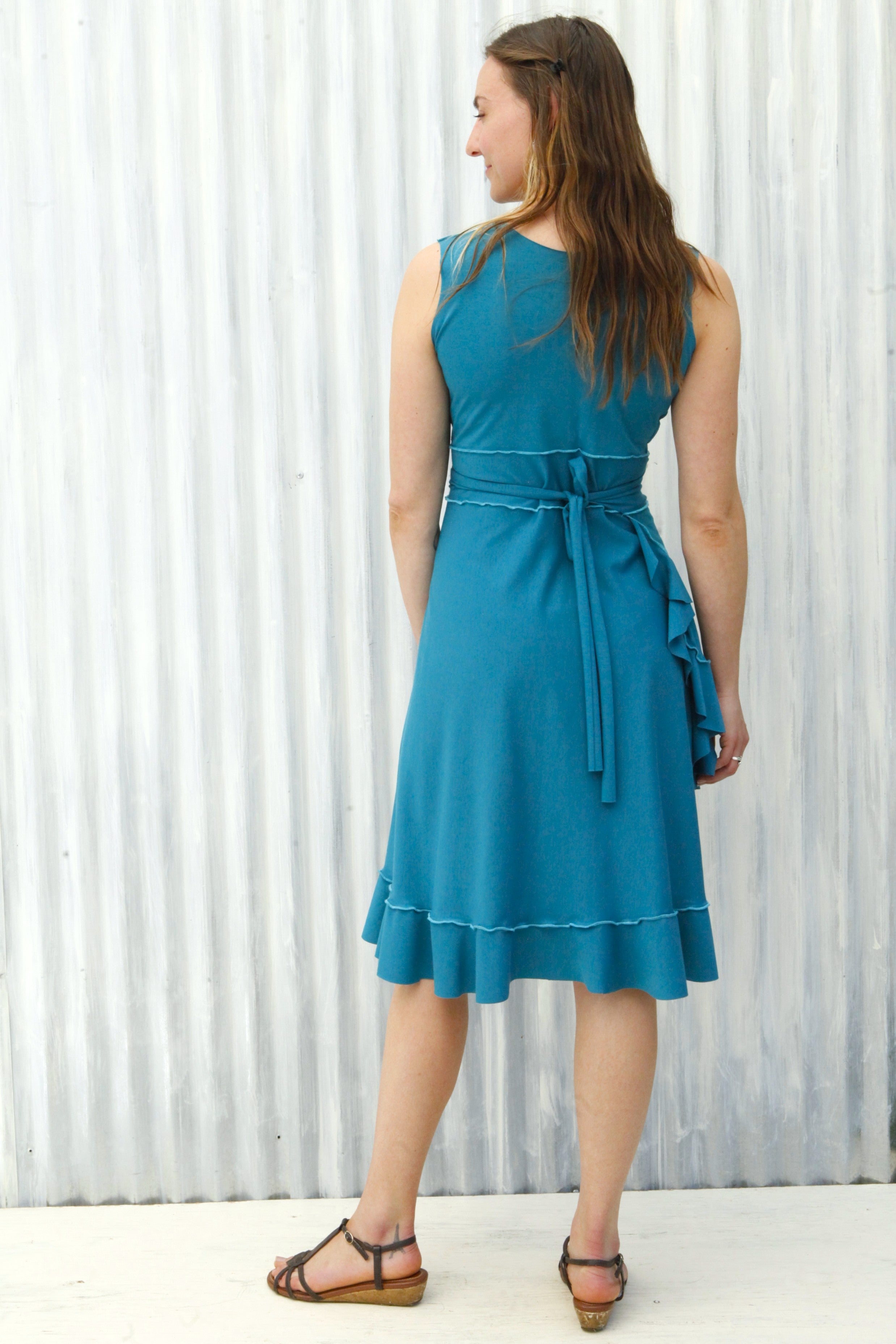 Turquoise Jasper Wrap Dress - Image 5