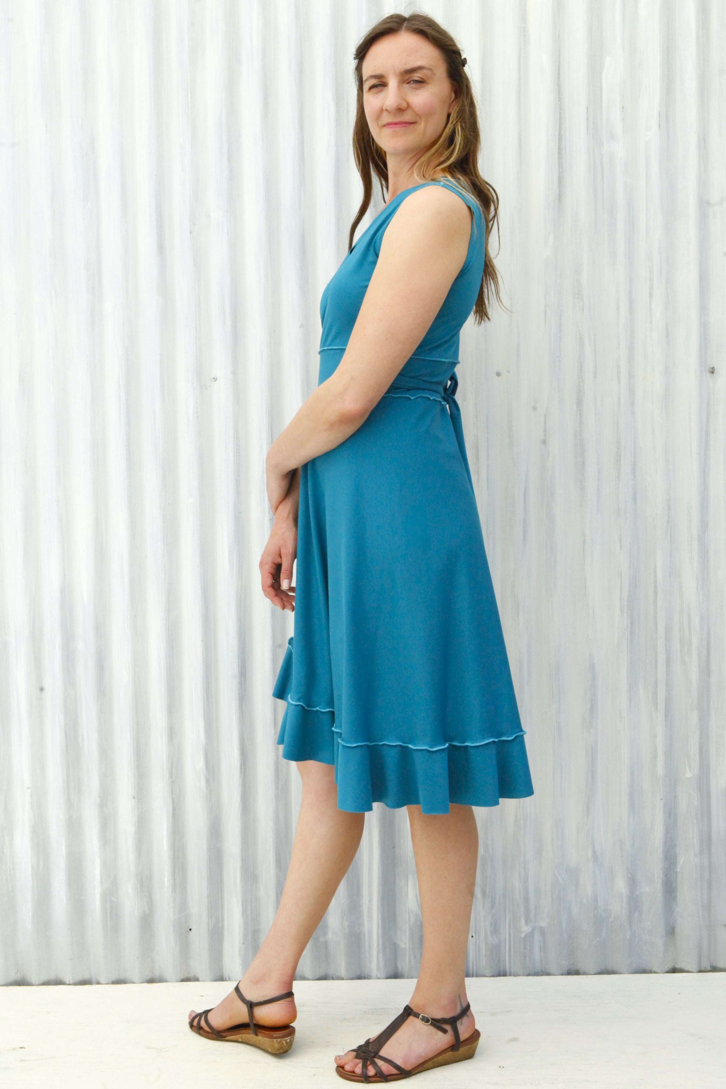 Turquoise Jasper Wrap Dress - Image 8